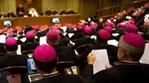 Sínodo de los Obispos de 2018 con el Papa Francisco. Foto: Daniel Ibáñez / ACI Prensa