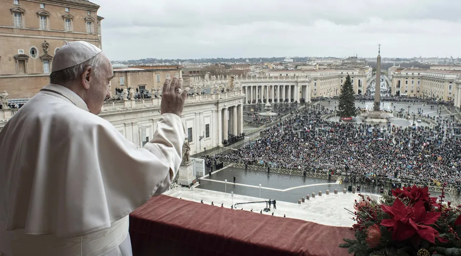 Papa Francisco en la Bendición Urbi et Orbi. Foto: Vatican Media