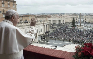 Papa Francisco en la Bendiciu00f3n Urbi et Orbi. Foto: Vatican Media 