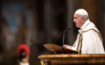 El Papa Francisco al inicio del Mes Misionero Extraordinario. Foto: Daniel Ibáñez / ACI Prensa