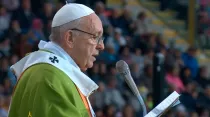 El Papa Francisco en la Misa en Bologna. Captura Youtube
