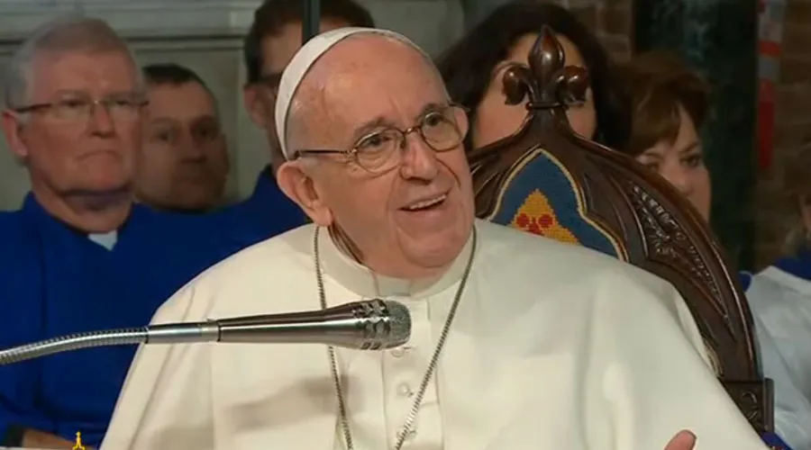 El Papa Francisco en la parroquia anglicana de Roma. Captura Youtube?w=200&h=150