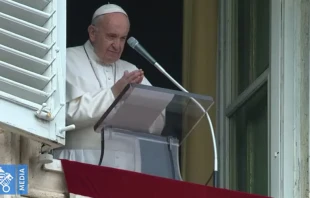 El Papa Francisco en el rezo del u00c1ngelus. Foto: Captura YouTube 
