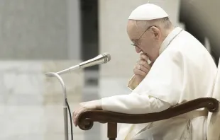 El Papa Francisco en la Audiencia general. Foto: Vatican Media. 