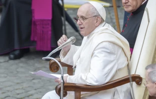 El Papa Francisco en la Audiencia General. Foto: Pablo Esparza / ACI Prensa 