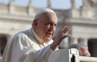 Papa Francisco en la Audiencia General. Foto: Pablo Esparza / ACI Prensa 