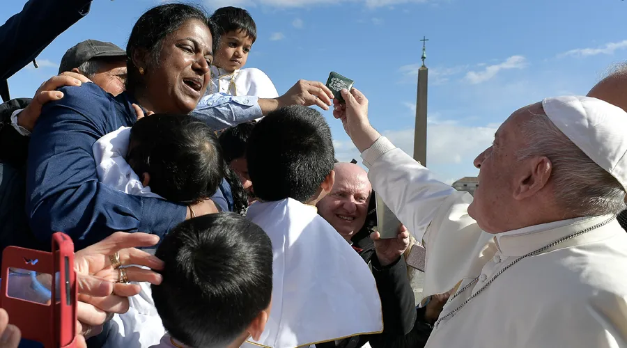 El Papa Francisco en la Audiencia General. Foto: Vatican Media
