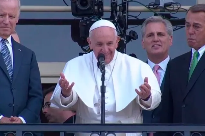 TEXTO y VIDEO: Bendición que el Papa impartió desde el Capitolio a todo Estados Unidos