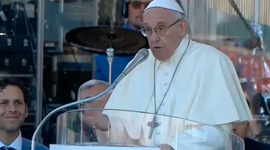 Papa Francisco durante la Vigilia Ecuménica de Pentecostés / Foto: Captura de pantalla