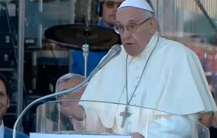 Papa Francisco durante la Vigilia Ecumu00e9nica de Pentecostu00e9s / Foto: Captura de pantalla 