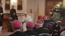 Papa Francisco en encuentro ecuménico en Bratislava. Foto: Pool Vamp