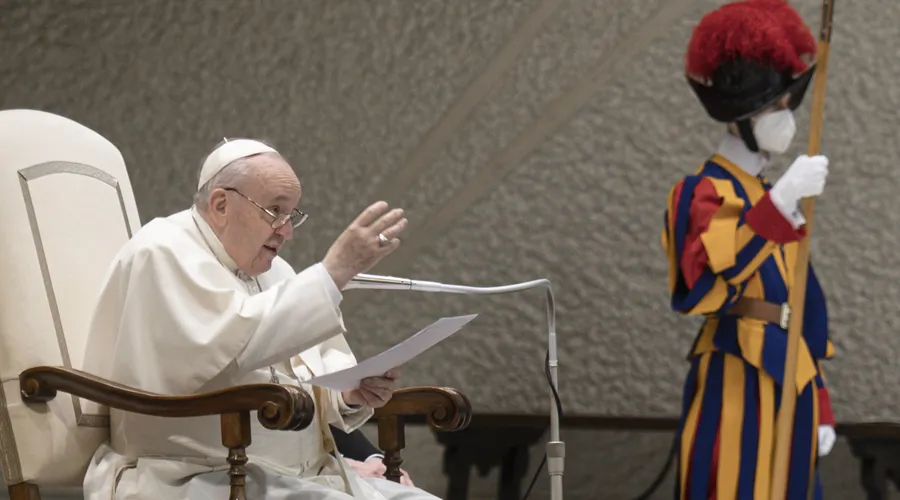 Papa Francisco en la Audiencia General. Foto: Vatican Media