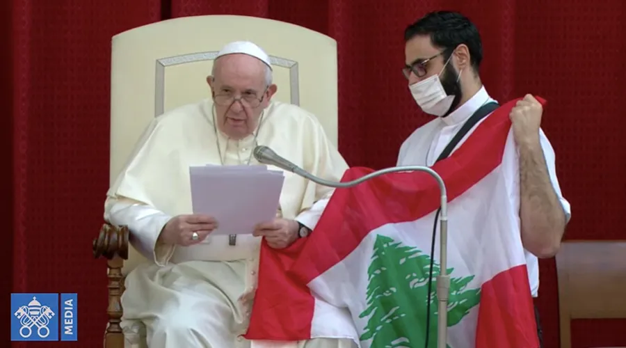 El Papa Francisco pide oraciones por Líbano. Foto: Captura YouTube
