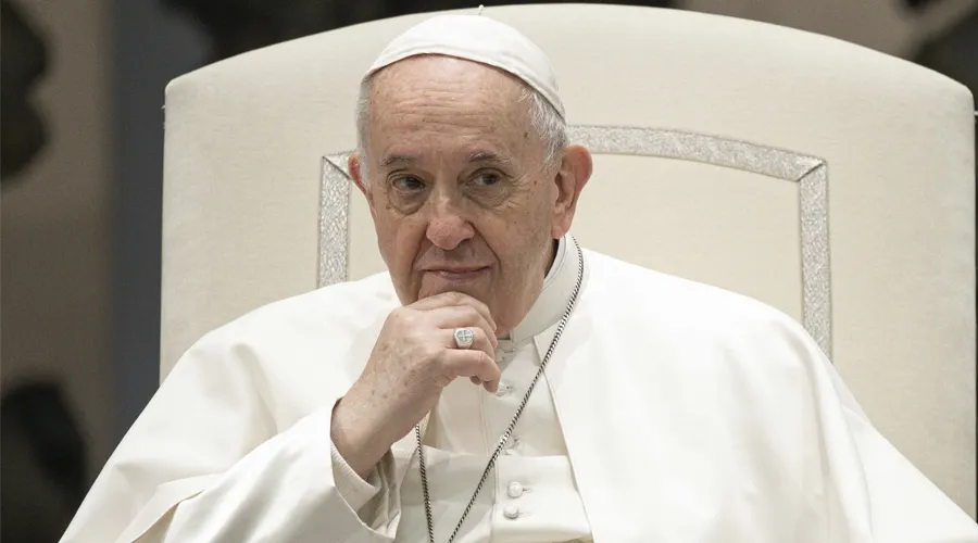 Papa Francisco en una Audiencia General. Foto: Vatican Media