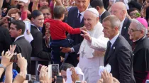 El Papa Francisco en su visita a Paraguay. Foto: David Ramos (ACI Prensa)