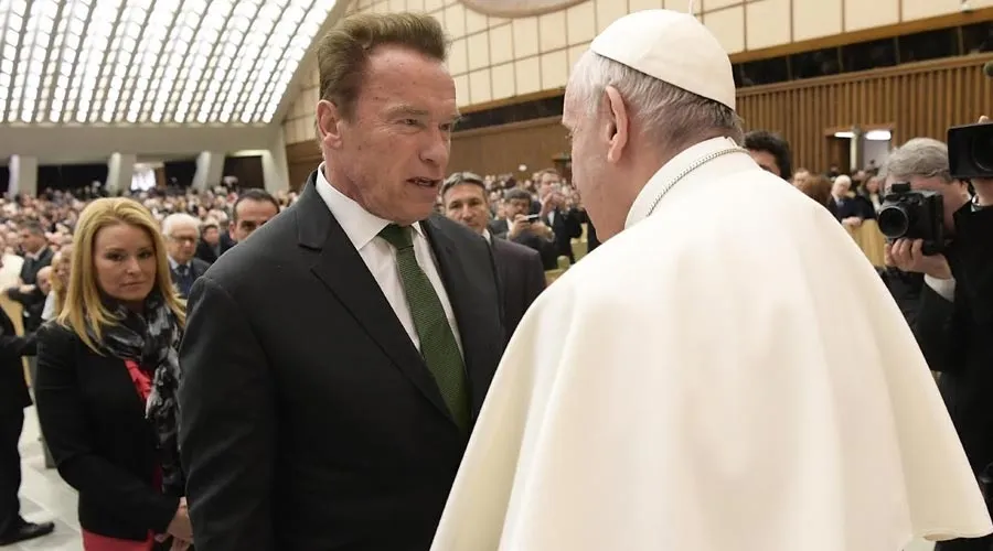 El Papa Francisco y Arnold Schwarzenegger en el Vaticano / Foto: L´Osservatore Romano?w=200&h=150