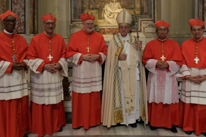Nuevos cardenales agradecen al Papa: Hay una tarea grande que cumplir en la Iglesia