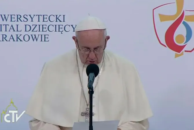VIDEO y TEXTO: Palabras del Papa Francisco en su visita a Hospital Pediátrico de Cracovia