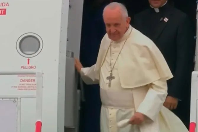 El Papa llegó a Iquique, la última etapa de su visita a Chile