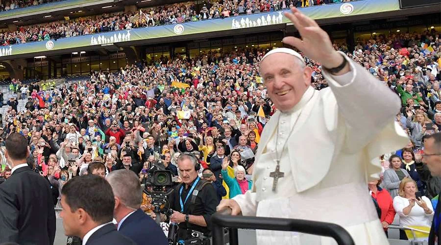 Papa Francisco en Irlanda (2018) / CrÃ©dito: Vatican Media