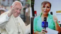 El Papa Francisco en Trujilllo - Karina Chávez / Foto: David Ramos (ACI Prensa) - Facebook Karina Chávez