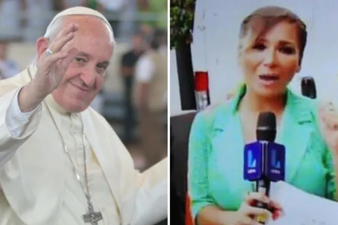 Periodista rompe en llanto y conmueve a televidentes al ver al Papa en Perú [VIDEO]