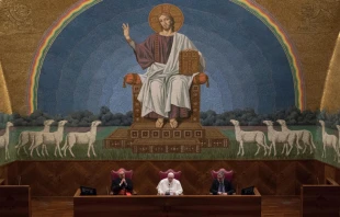 El Papa Francisco en la Universidad Lateranense de Roma. Foto: Vatican Media 