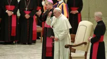 El Papa en la Audiencia General. Foto: Lucía Ballester / ACI Prensa