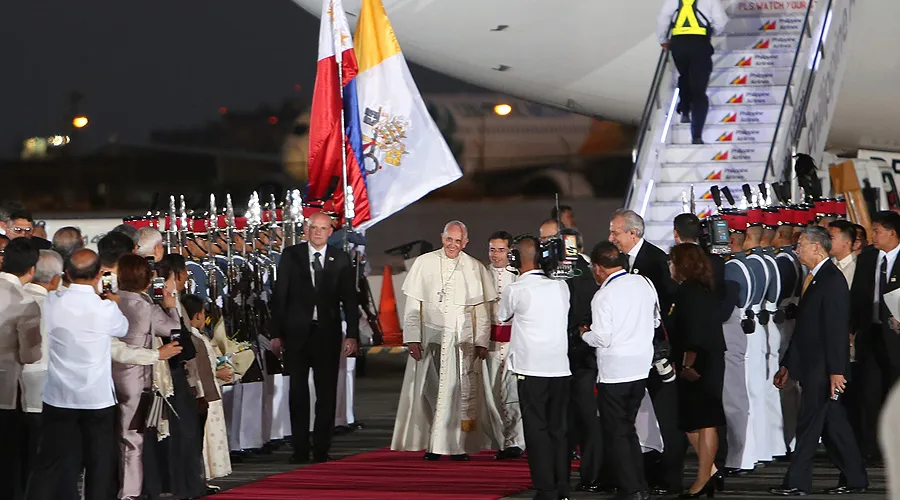 El Papa Francisco llega a Filipinas / Foto: Alan Holdren / ACI Prensa.?w=200&h=150