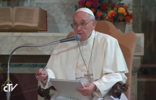 El Papa con los luteranos. Foto: Captura Youtube 