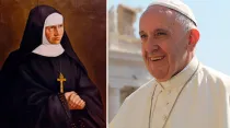 Madre Alfons María y el Papa Francisco / Crédito: Martha Calderón - ACI Prensa
