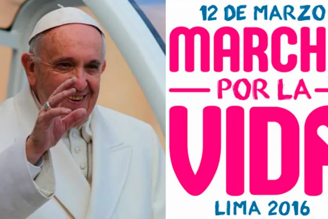 Papa Francisco bendice la Marcha por la Vida en Perú