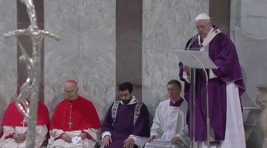 Papa Francisco durante Misa de Miércoles de Ceniza - Captura de pantalla?w=200&h=150