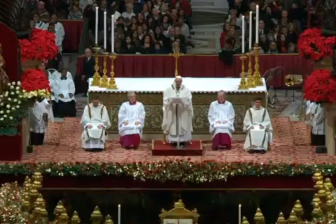 Homilía del Papa Francisco en la Misa de la Solemnidad de la Natividad del Señor