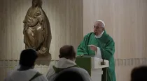 El Papa en la Misa. Foto: L'Osservatore Romano