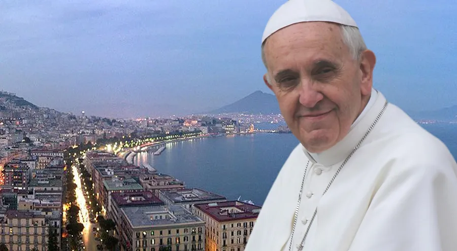 Papa Francisco. Foto: Stephan Driscoll - ACI Prensa / Foto de Nápoles: de Napoles: Lord Zarcon (CC-BY-SA-3.0), via Wikimedia Commons?w=200&h=150
