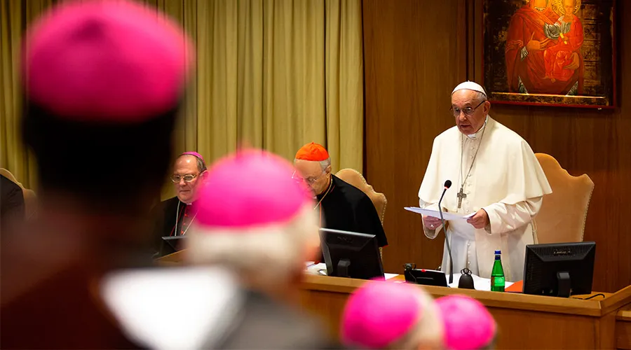 Papa Francisco en el Sínodos de los Obispos (2018) / Crédito: Daniel Ibañez - ACI Prensa?w=200&h=150