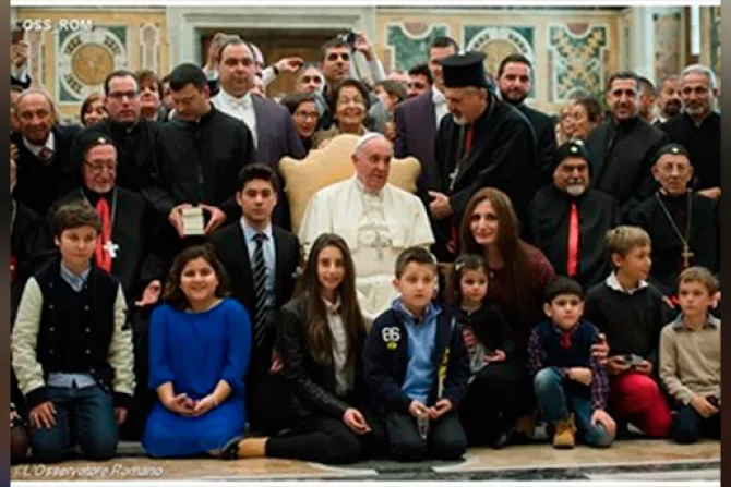 Papa Francisco a cristianos de Irak y Siria: Sean valientes y testimonien el Evangelio