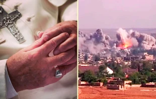 Papa Francisco rezando - Cru00e9dito: Instagram Franciscus / Imagen referencial - Cru00e9dito: Wikipedia (Dominio Pu00fablico) 