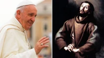 Papa Francisco y San Francisco de Asu00eds / Foto: Daniel Ibu00e1u00f1ez (ACI Prensa)
