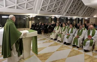 El Papa en la Misa. Foto: L'Osservatore Romano 