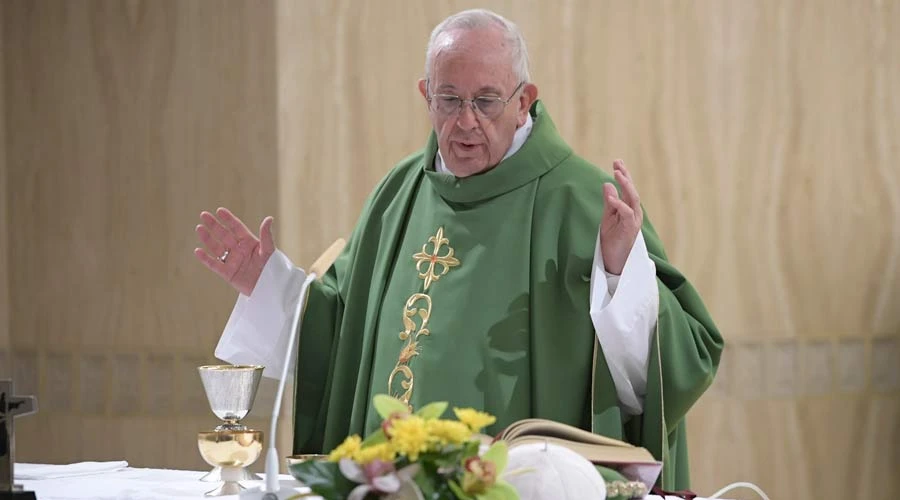 El Papa en Santa Marta. Foto: L'Osservatore Romano