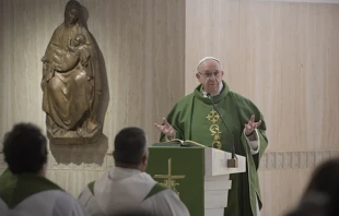 El Papa en la Misa. Foto: L'Osservatore Romano 