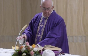 El Papa en la Misa. Foto: L'Osservatore Romano 