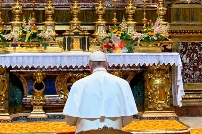El Papa Francisco encomienda a la Virgen su viaje a Bulgaria y Macedonia del Norte