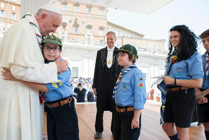 Papa Francisco alienta catequesis continua para Scouts, “riqueza de la Iglesia”