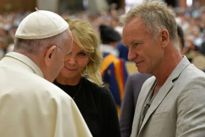 Sting: ¡El Papa Francisco es una verdadera estrella de rock!