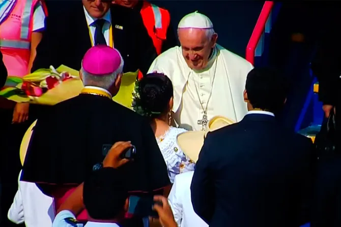 El Papa en Perú: Francisco llegó a Trujillo, en su tercer día de visita al país