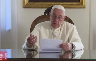 Video mensaje del Papa Francisco. Foto: Captura Vatican Media 
