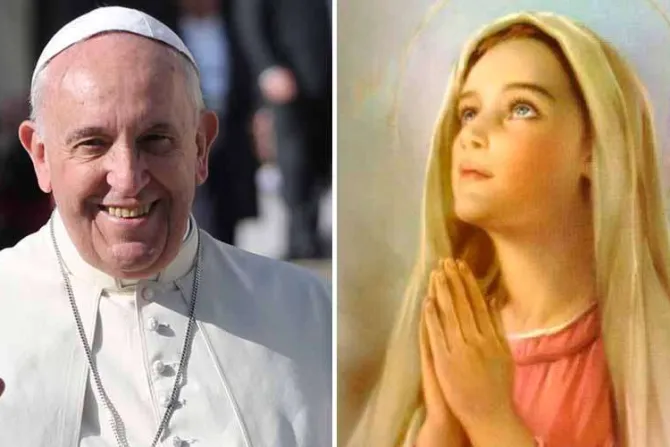 Papa Francisco pide liberar figura de la Virgen María de la influencia de las mafias